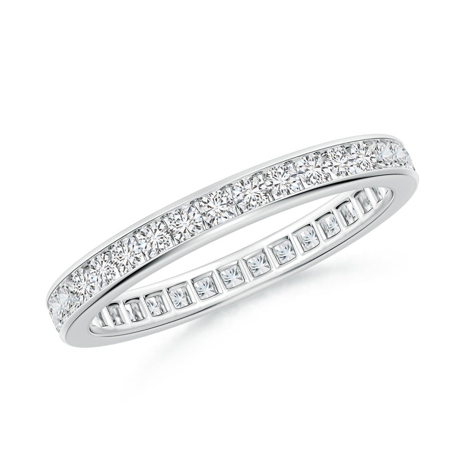 Channel-Set Diamond Eternity Wedding Ring