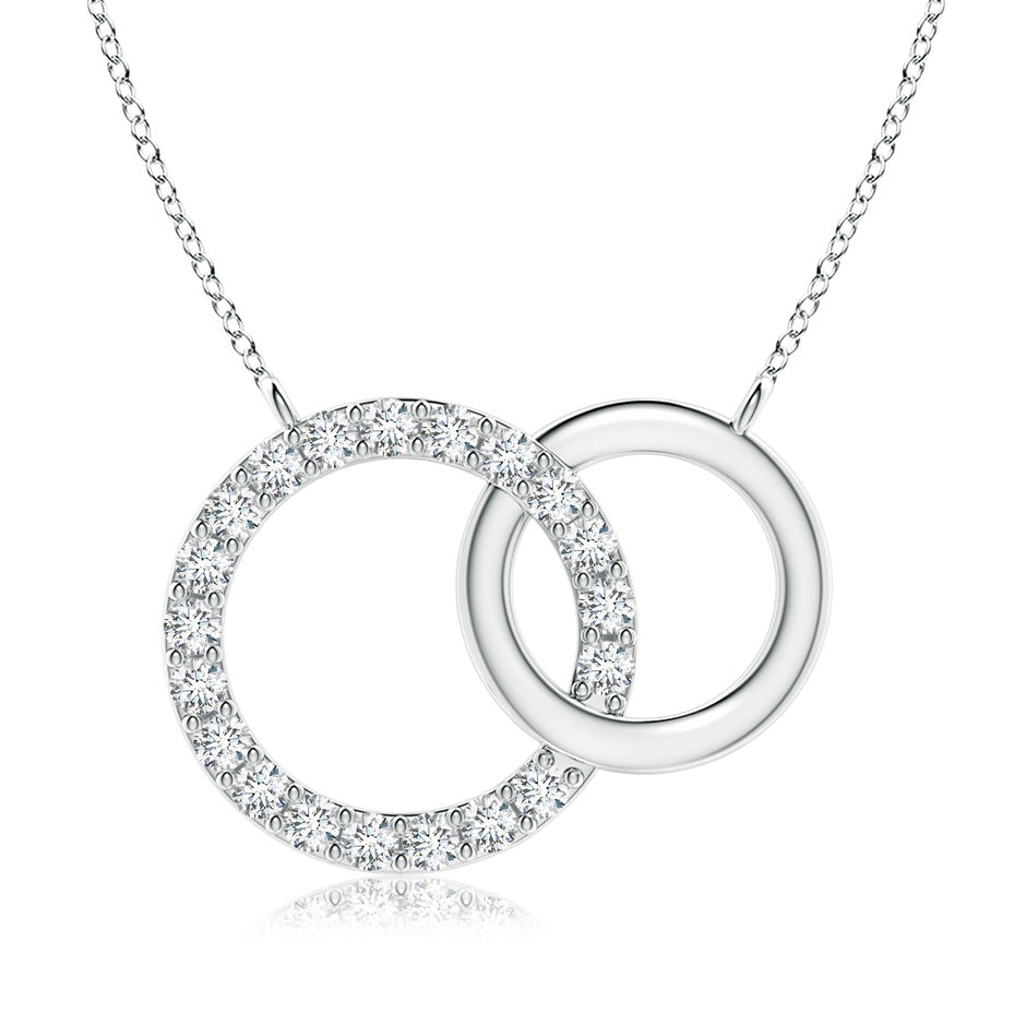 Lab-Grown Interlocking Diamond Circle Necklace