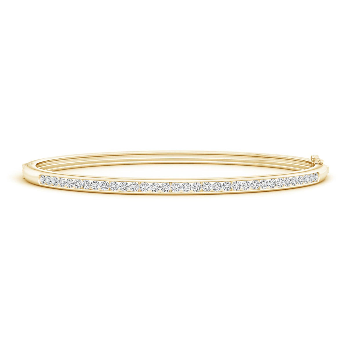 5.88 CTW Lab-Grown Classic Round Sapphire and Lab Diamond Tennis Bracelet in 14K White Gold