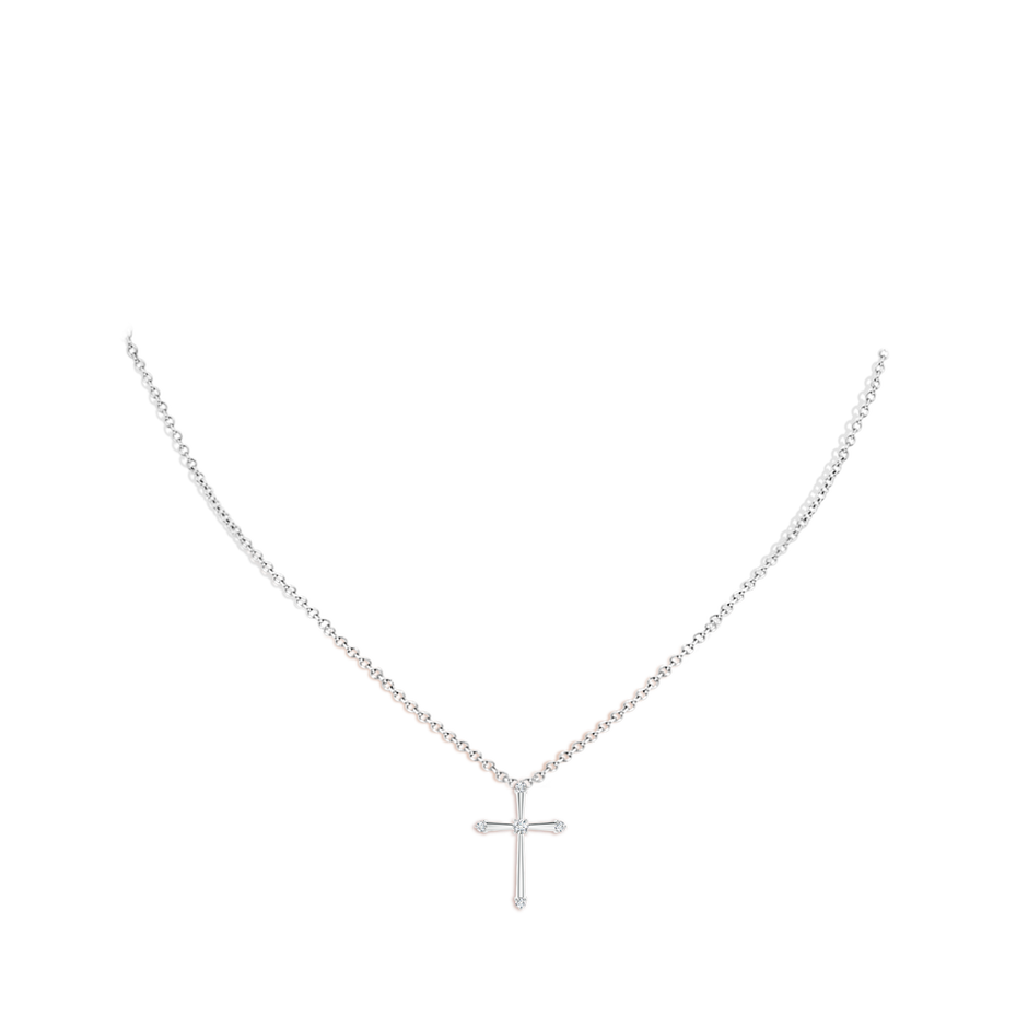 Classic Diamond Budded Cross Pendant