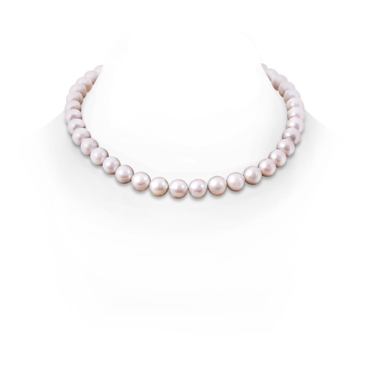 10-11 MM 10-11mm, 16" Classic Freshwater Pearl Necklace in 14K White Gold