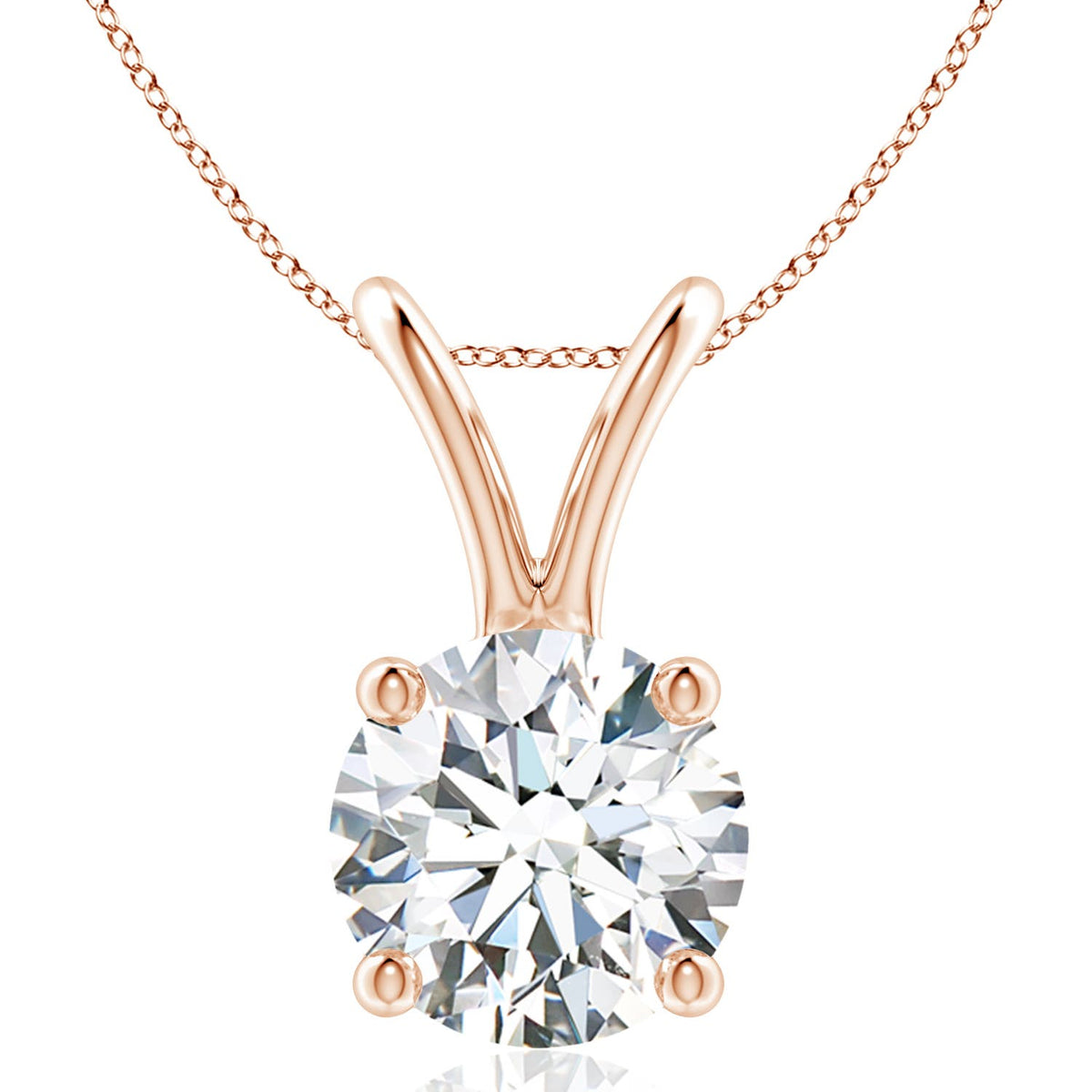 3.0 CTW Bezel-Set Emerald-Cut Lab-Grown Diamond Solitaire Pendant in 18K Yellow Gold