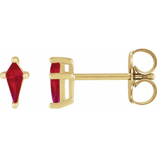Lab-grown Diamond Earrings in 14K White Gold