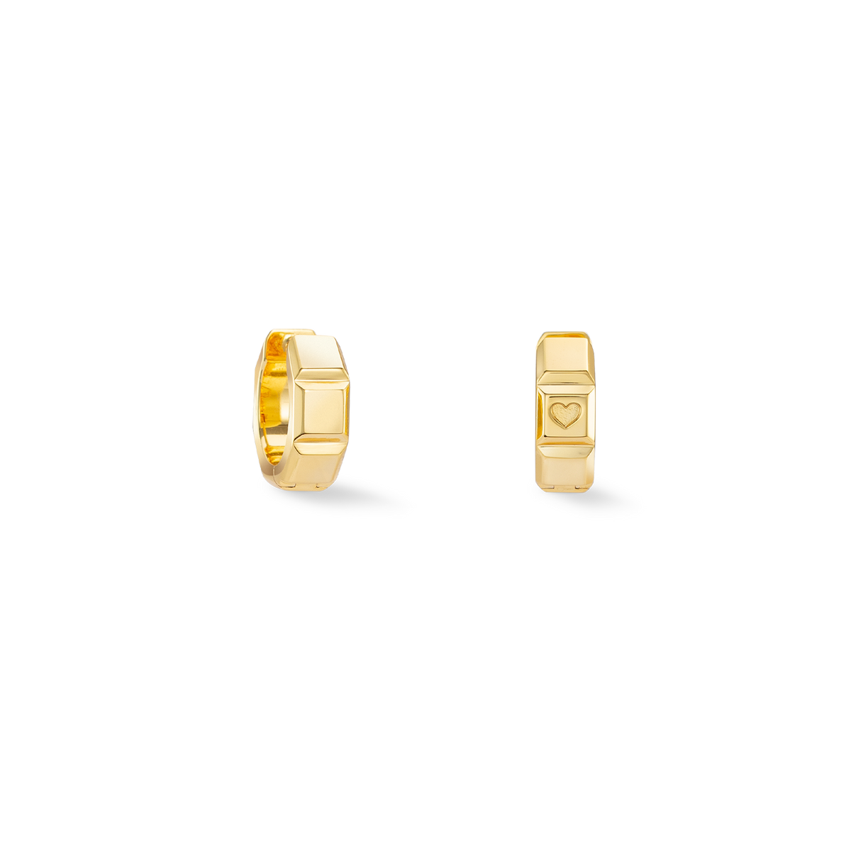 STATEMENT Collection hoop earrings 14 mm gold