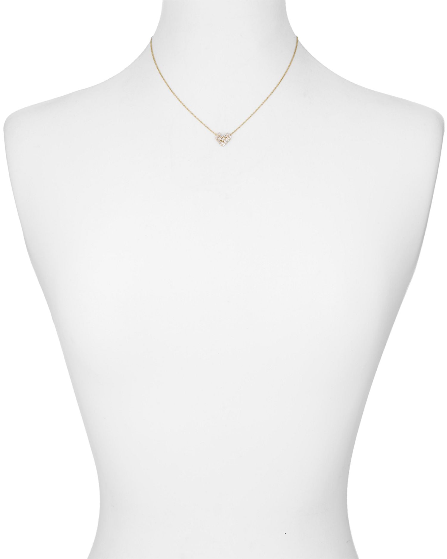 Valentine's Day Cluster Heart Necklace, 16'