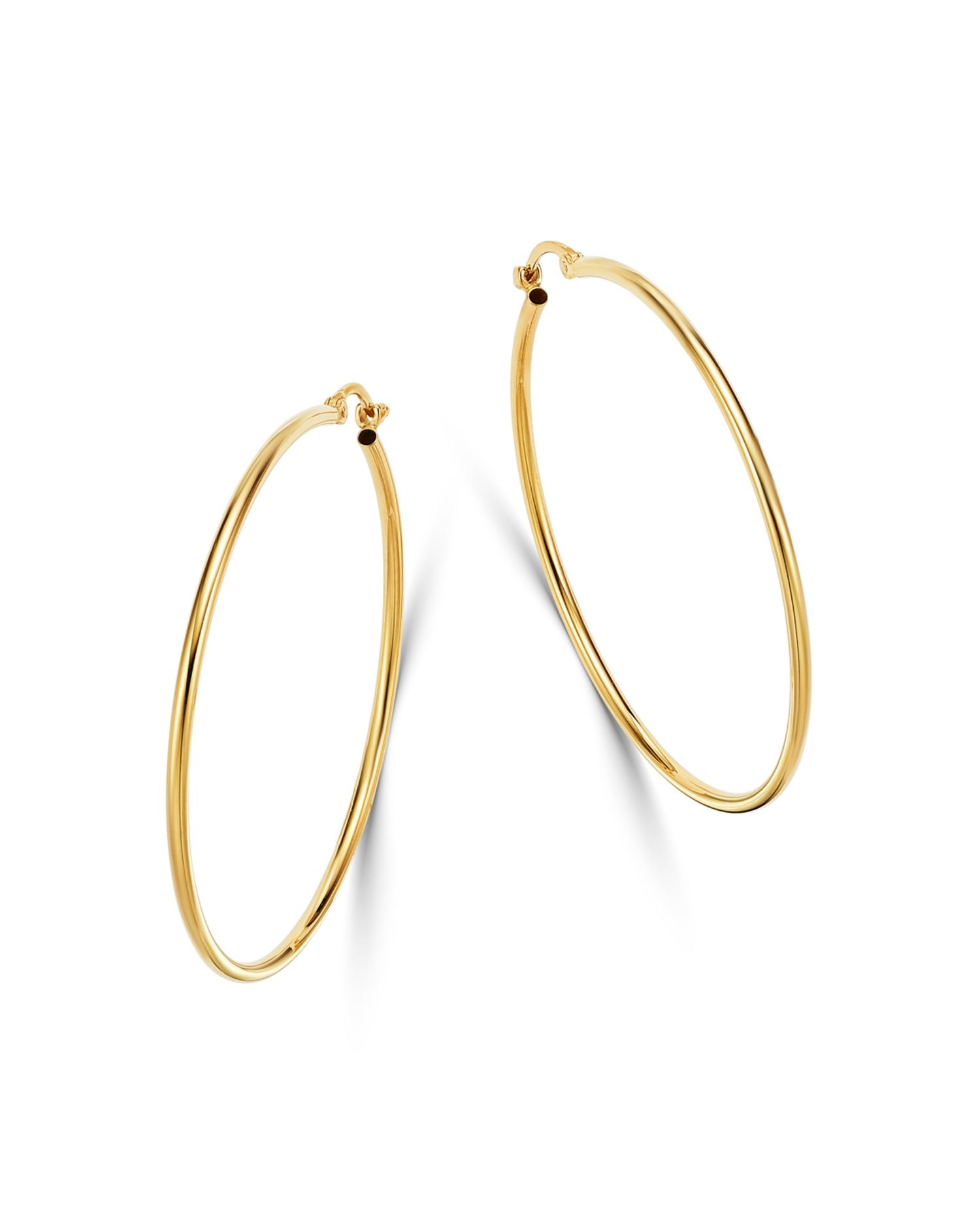14K Yellow Gold Small Classic Hoop Earrings - Exclusive