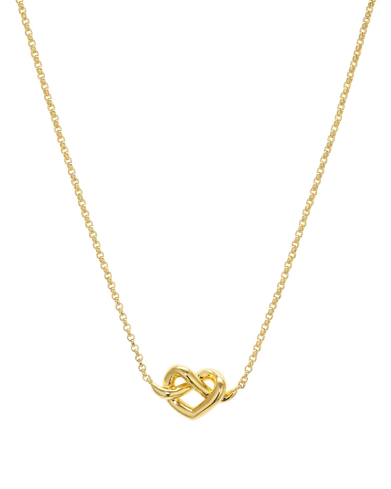 Loves Me Knot Mini Pendant Necklace, 16'