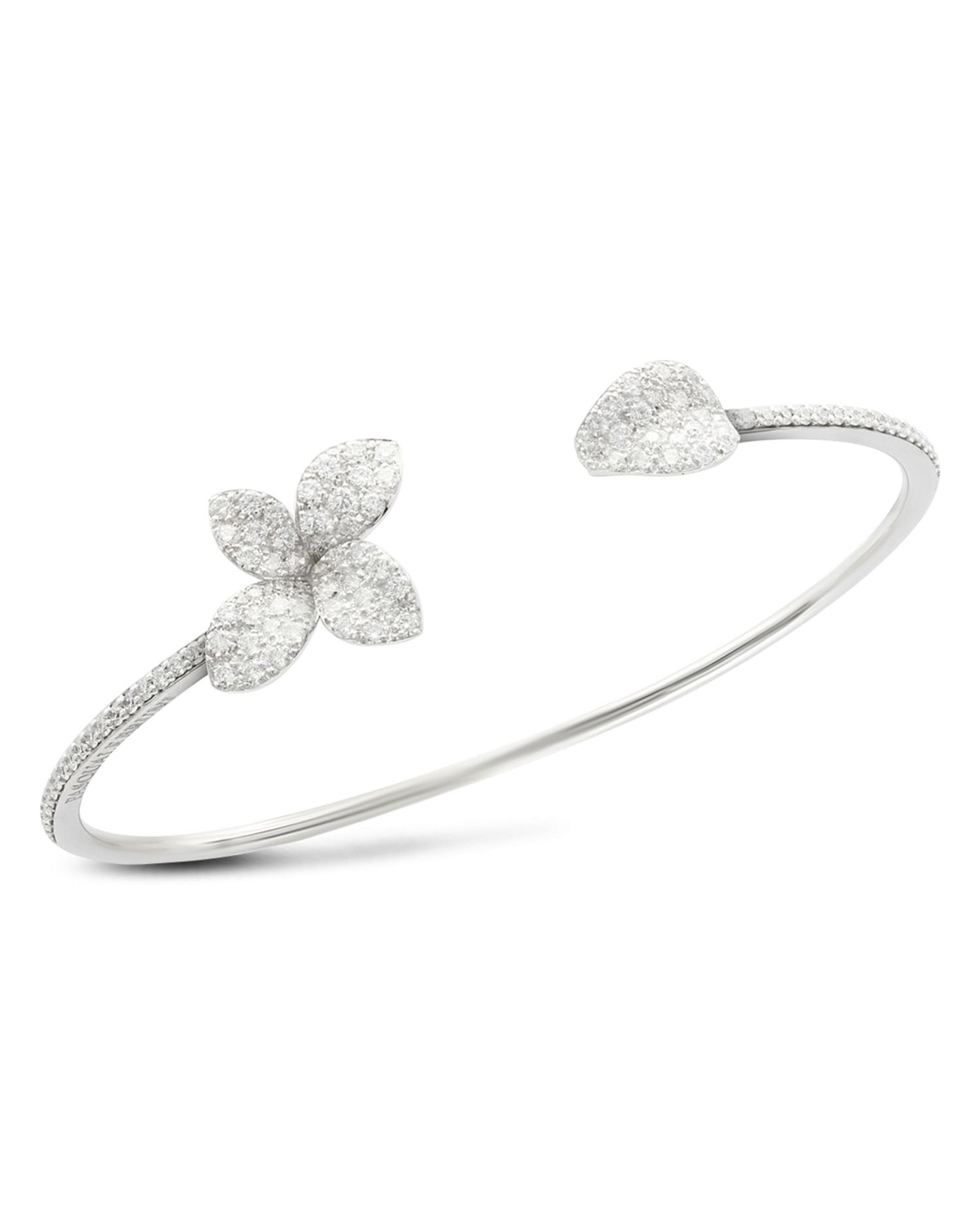 18K White Gold Giardini Segreti Bangle Bracelet