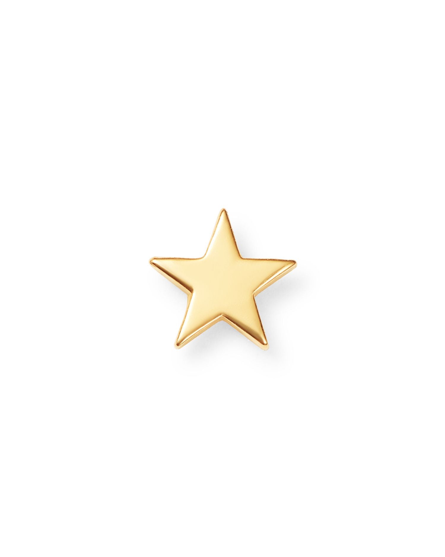 14K Yellow Gold Single Itty Bitty Star Stud Earring