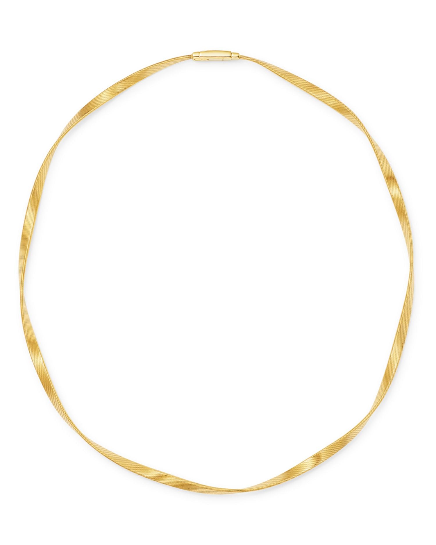 18K Yellow Gold Marrakech Twisted Collar Necklace, 16.75'