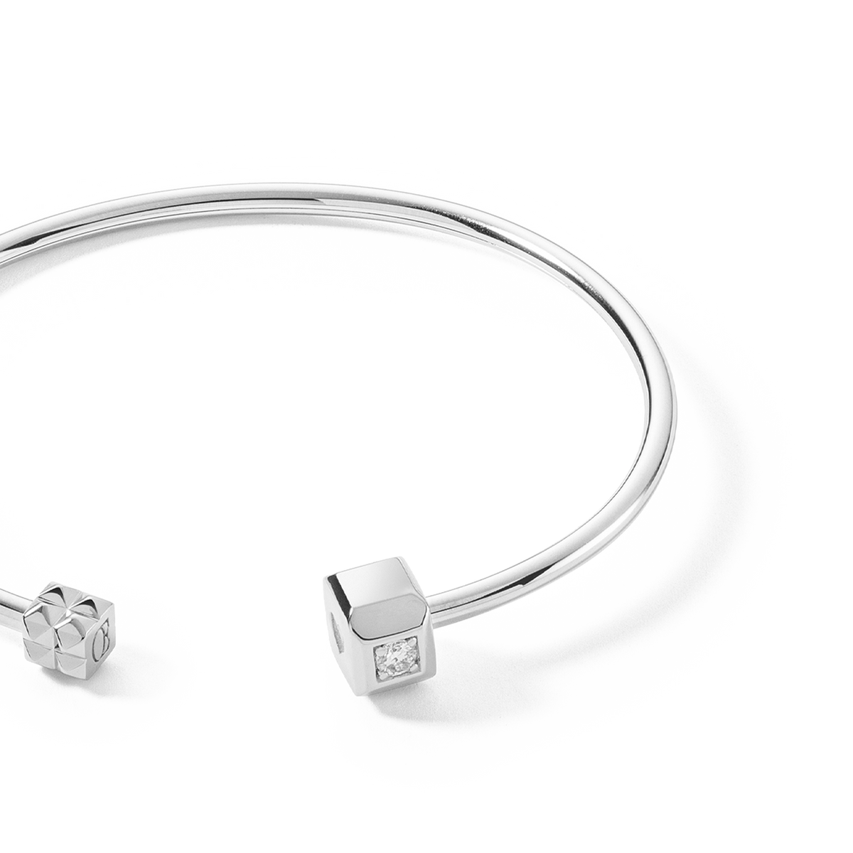 STATEMENT Collection bangle open 19 cm silver