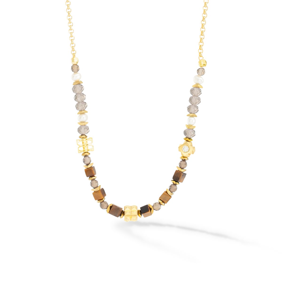 ICONIC Collection Spike necklace gold-brown