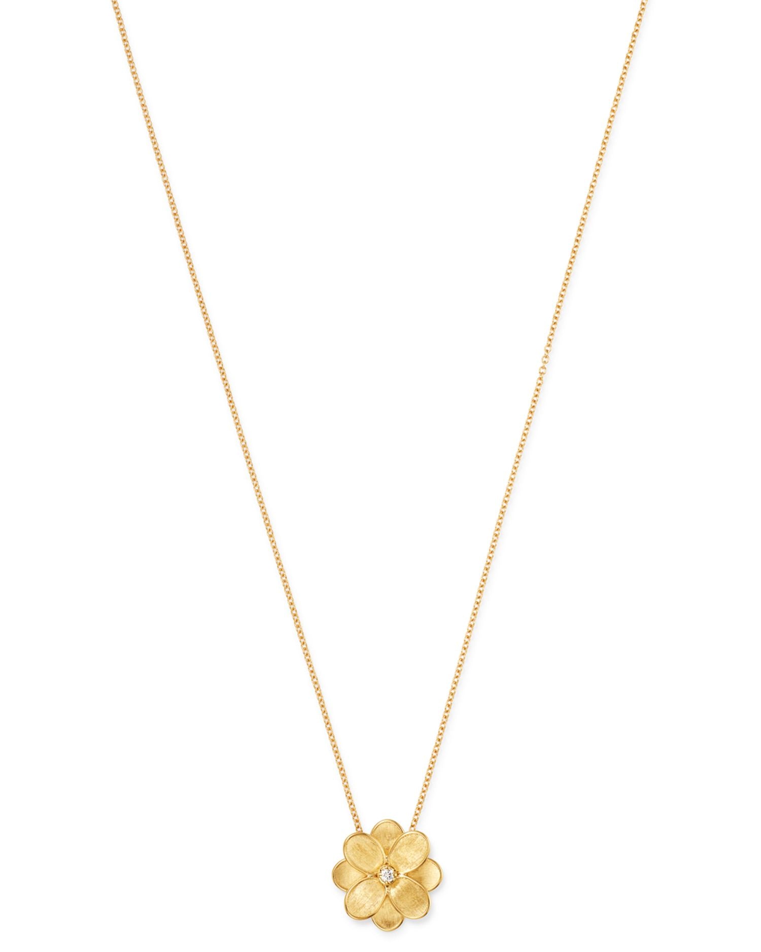 18K Yellow Gold Petali Pendant Necklace, 16.5'