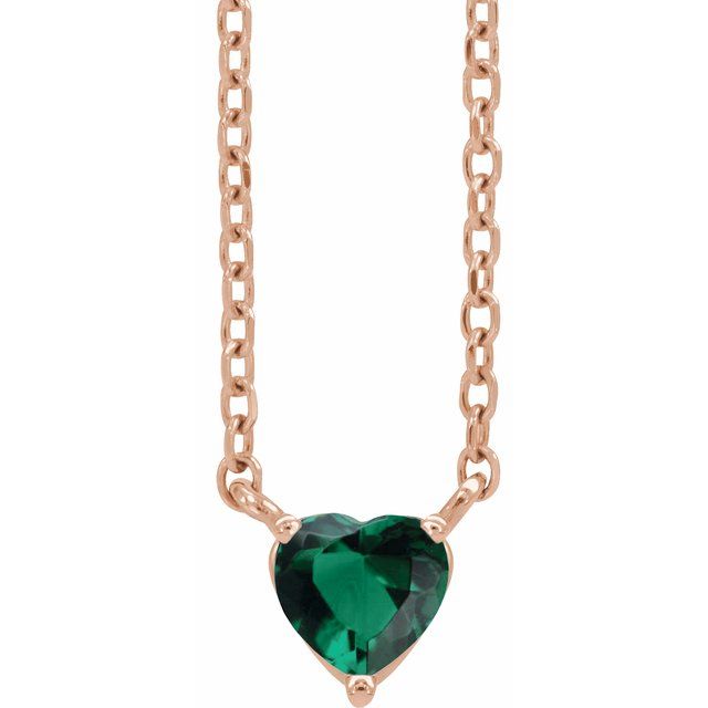 Emerald-Cut Lab-grown Diamond Necklace in 14K Yellow Gold
