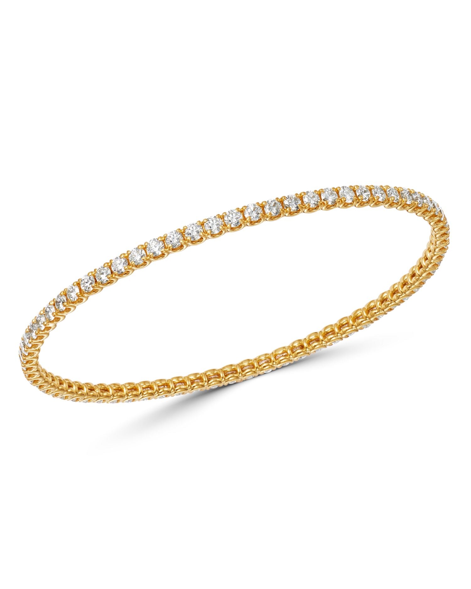 18K Yellow Gold Diamond Classics Bangle Bracelet