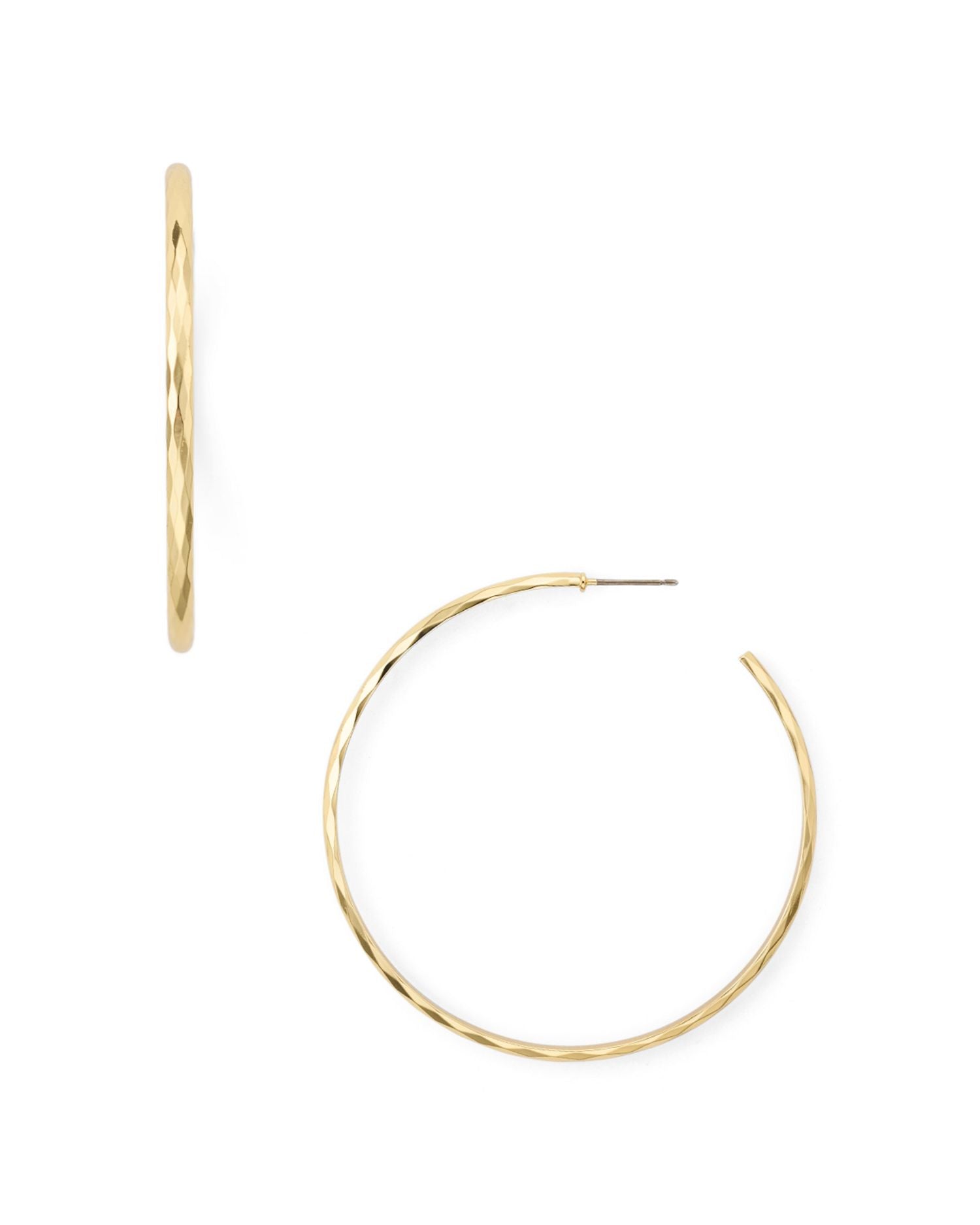 Hammered Hoop Earrings - Exclusive