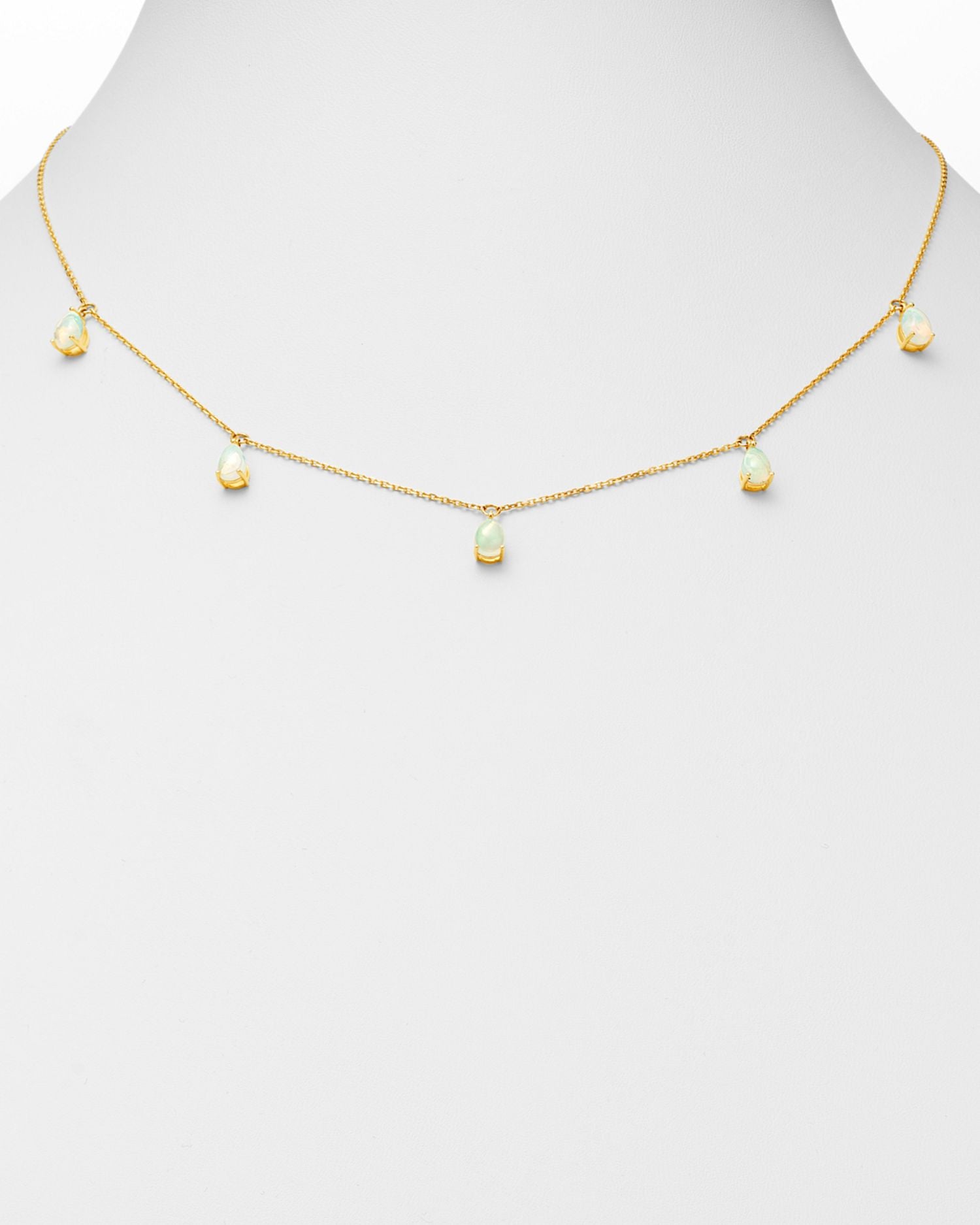 Opal Droplet Necklace in 14K Yellow Gold, 18' - Exclusive