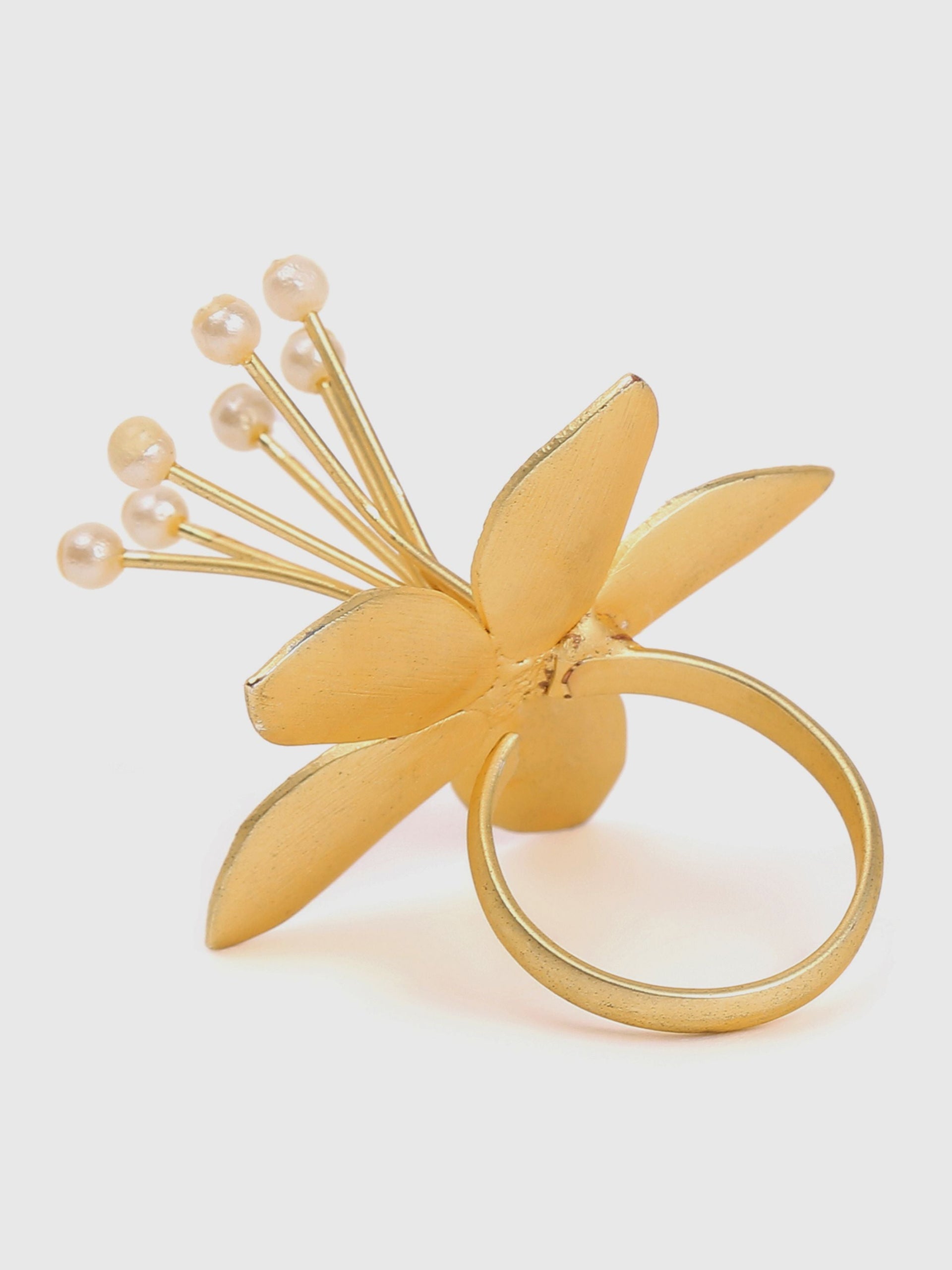 Gold-plated Bass Handmade Adjustable Ring