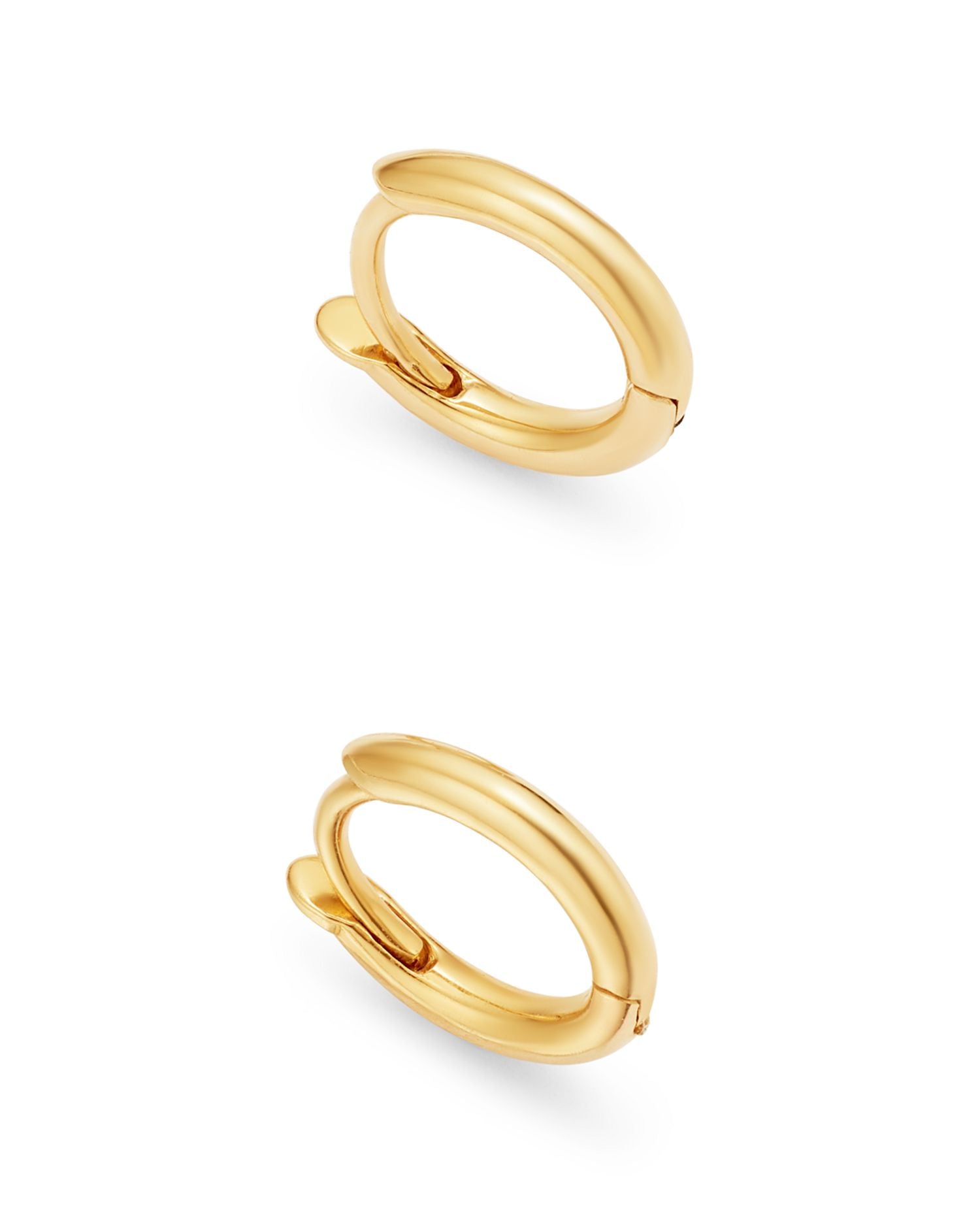 14K Yellow Gold Extra-Small Huggie Hoop Earrings