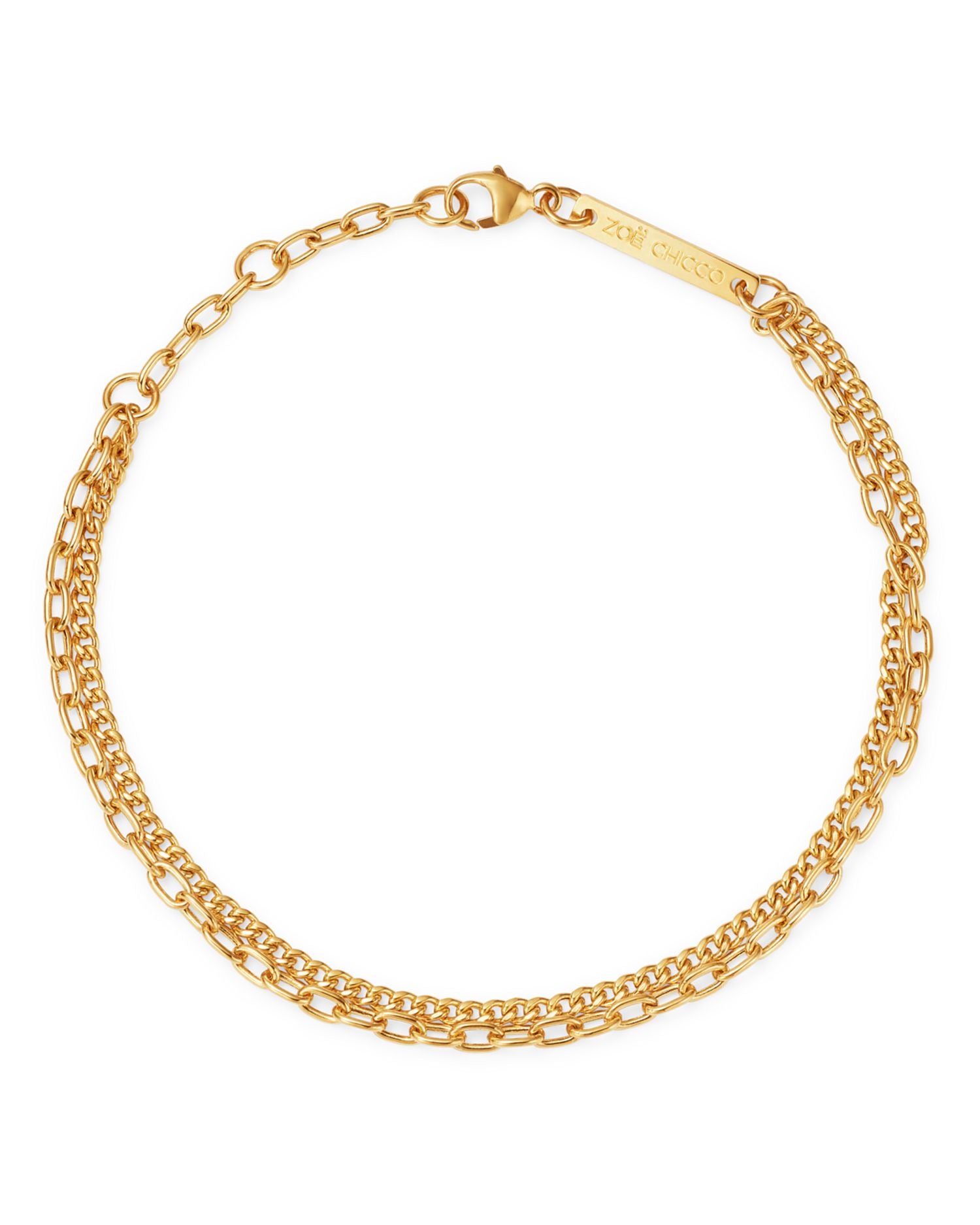 14K Yellow Gold Double-Chain Bracelet