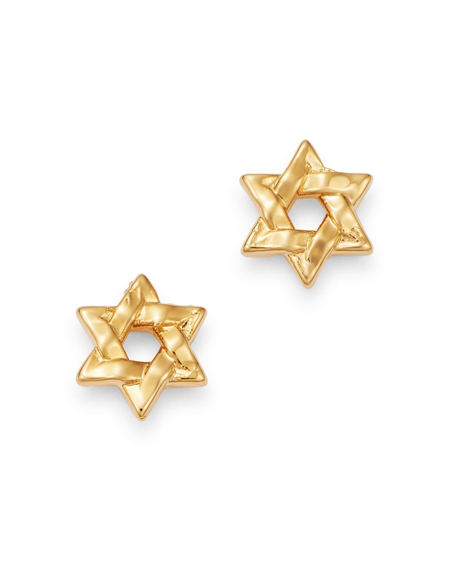Star of David Stud Earrings in 14K Yellow Gold - Exclusive