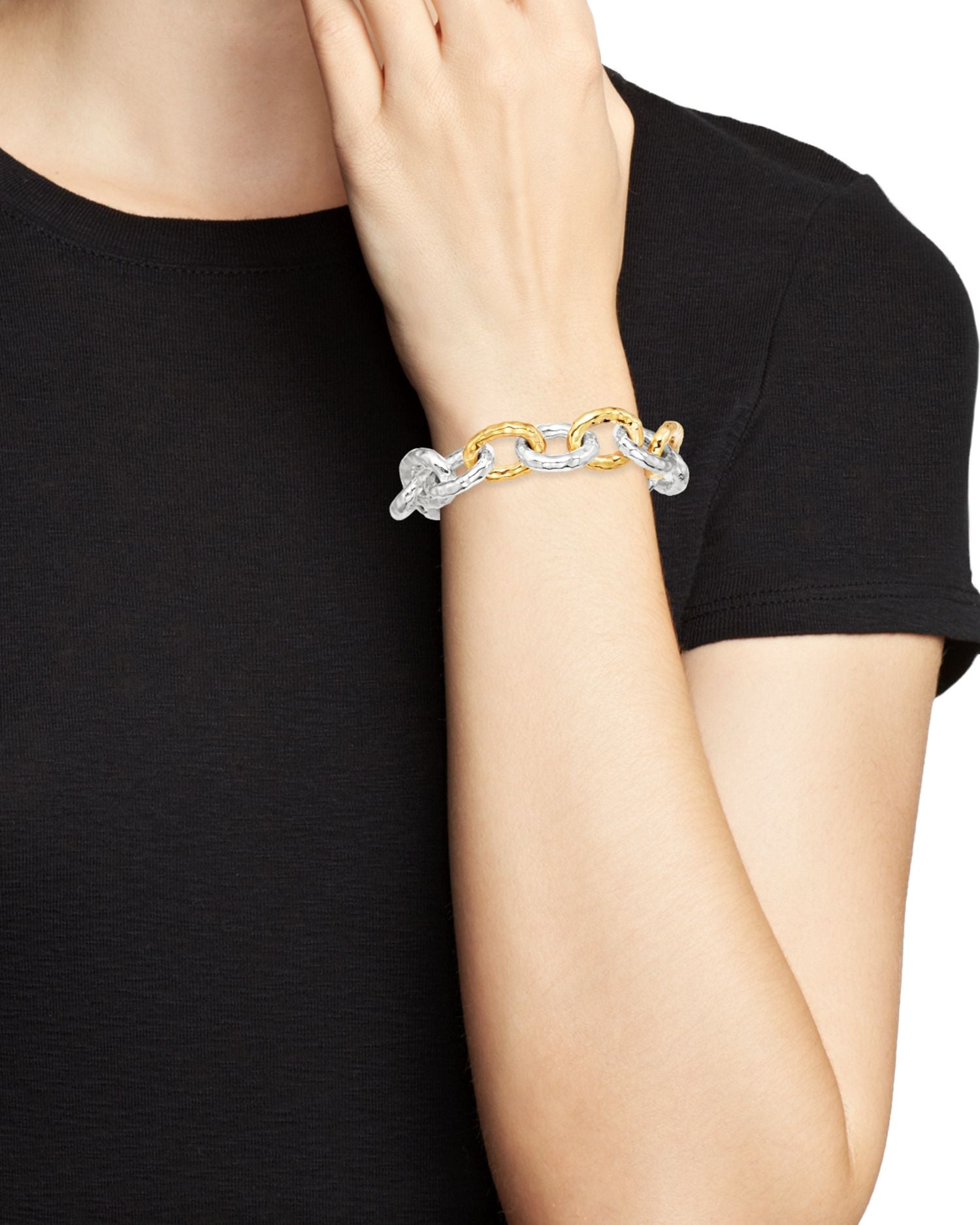 Sterling Silver & 18K Yellow Gold Chimera Bastille Bracelet