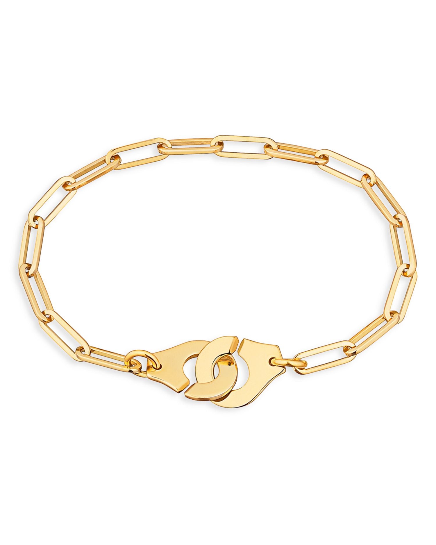 18K Yellow Gold Menottes Chain Bracelet