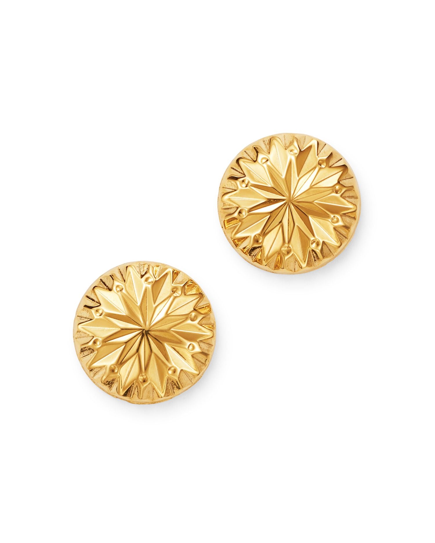 Fancy-Cut Stud Earrings in 14K Yellow Gold - Exclusive