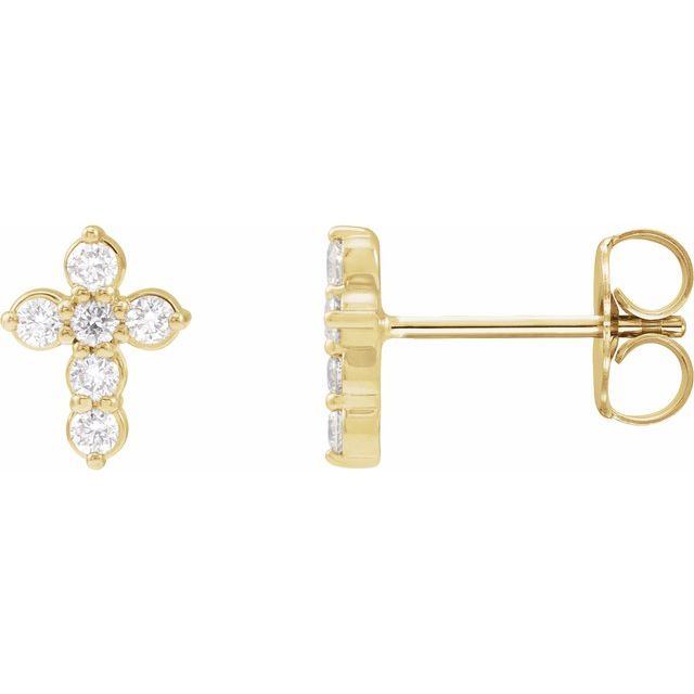1.6Ct Lab-grown Diamond Earrings in 14K Yellow Gold