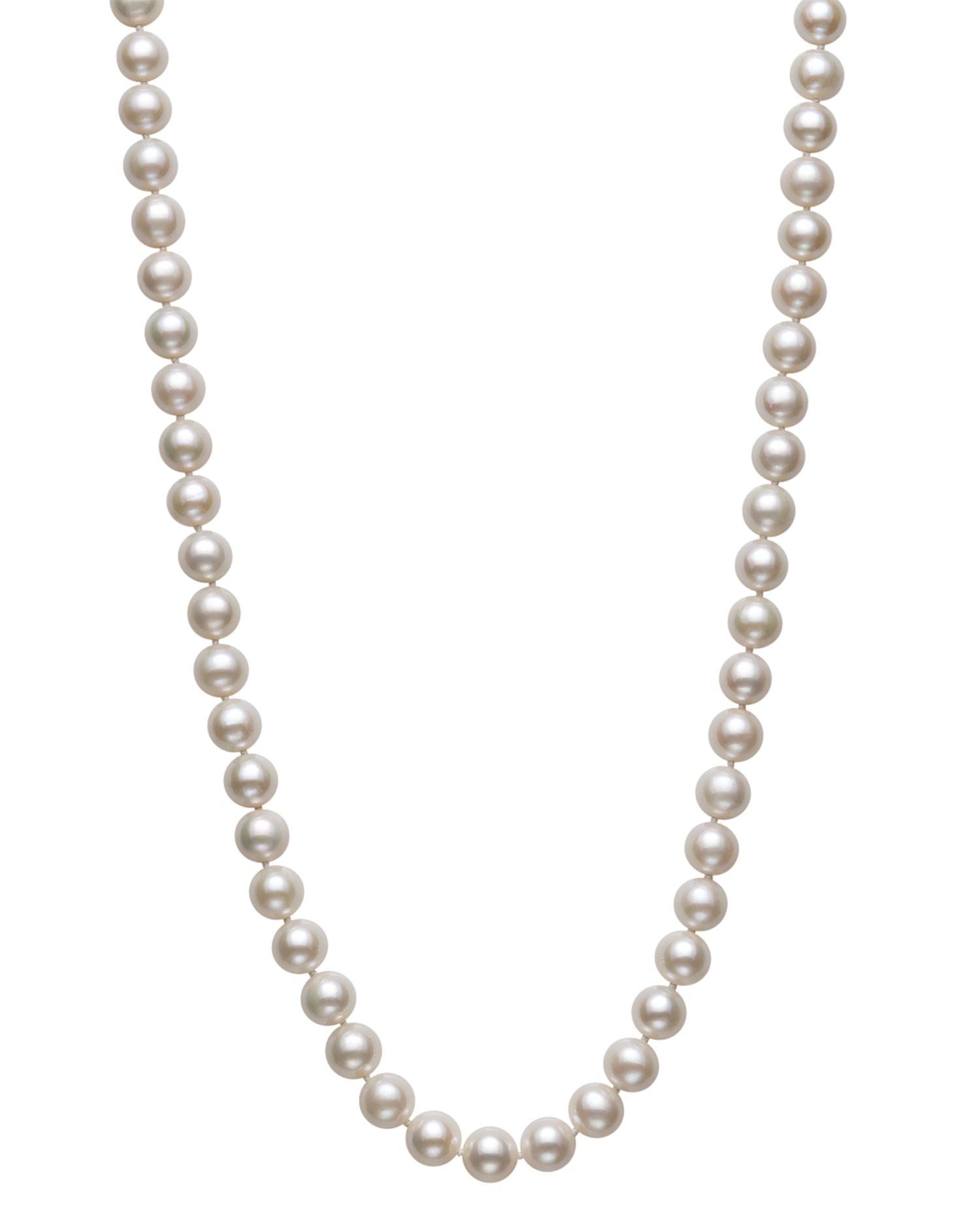 Cultured Freshwater Pearl Necklace in 14K Yellow Gold, 18" - Exclusive