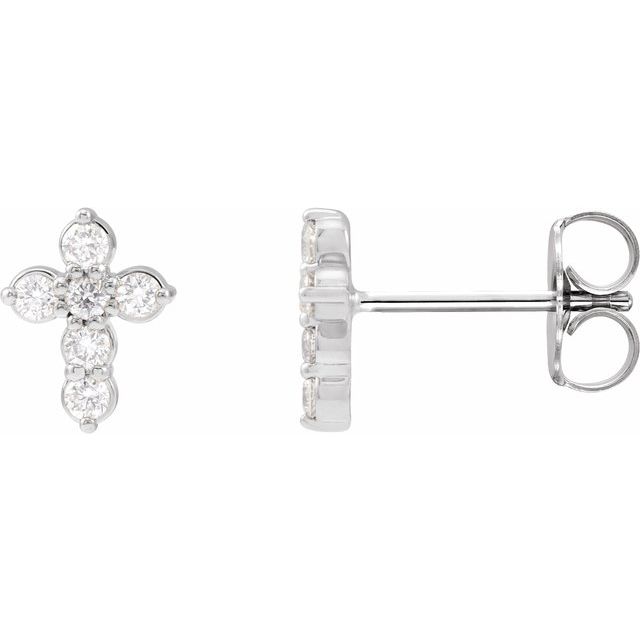 1.6Ct Lab-grown Diamond Earrings in 14K Yellow Gold