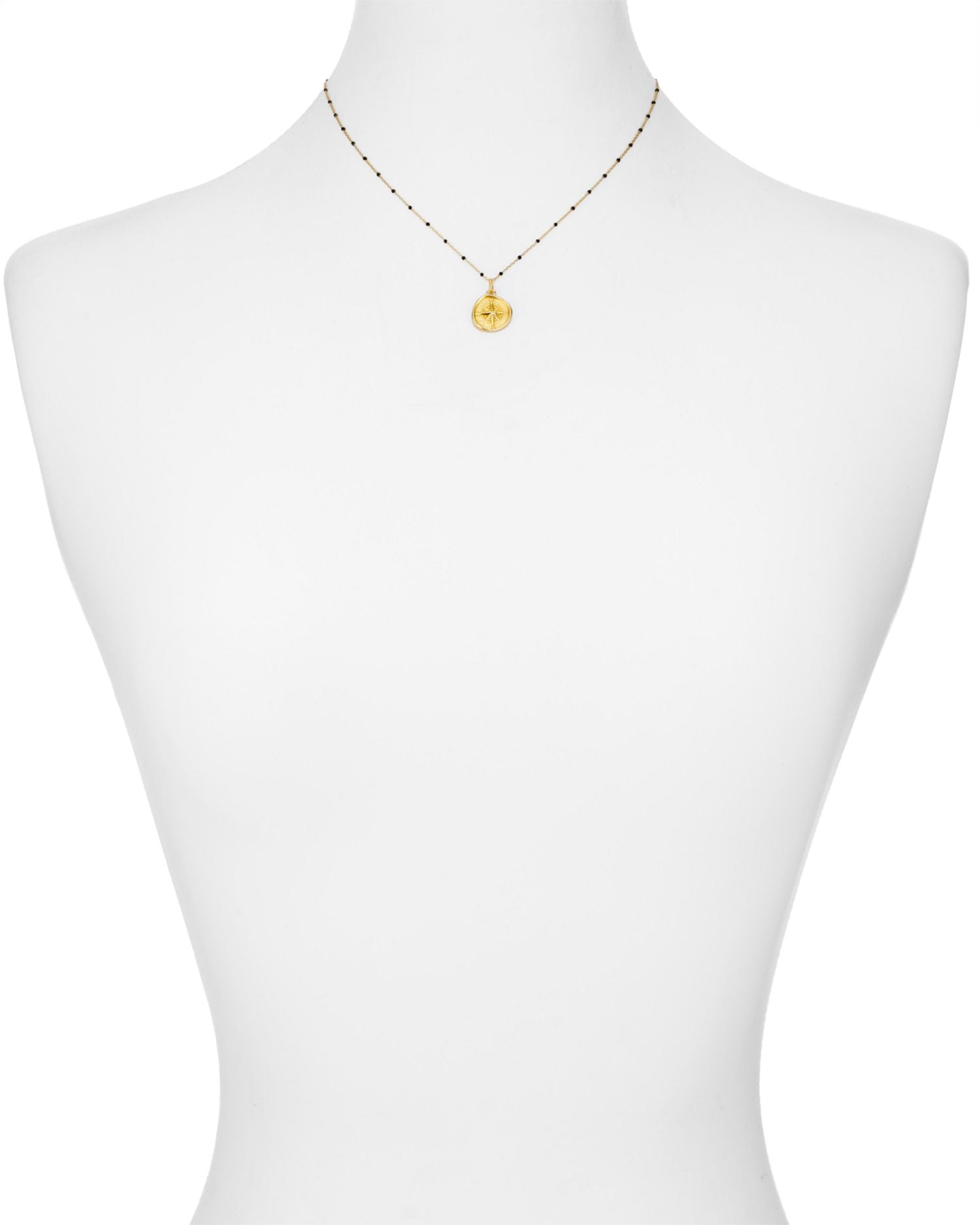 North Star Pendant Necklace in 18K Gold-Plated Sterling Silver, 16'-18'