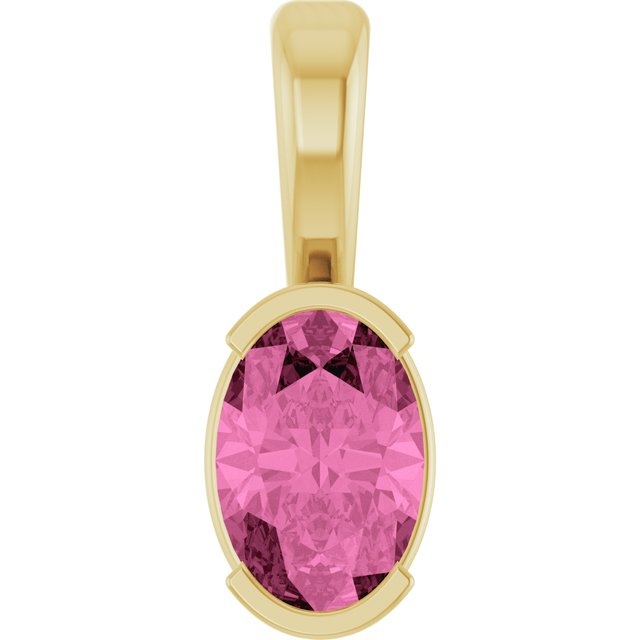 Lab-grown Diamond Pendant in 14K Rose Gold