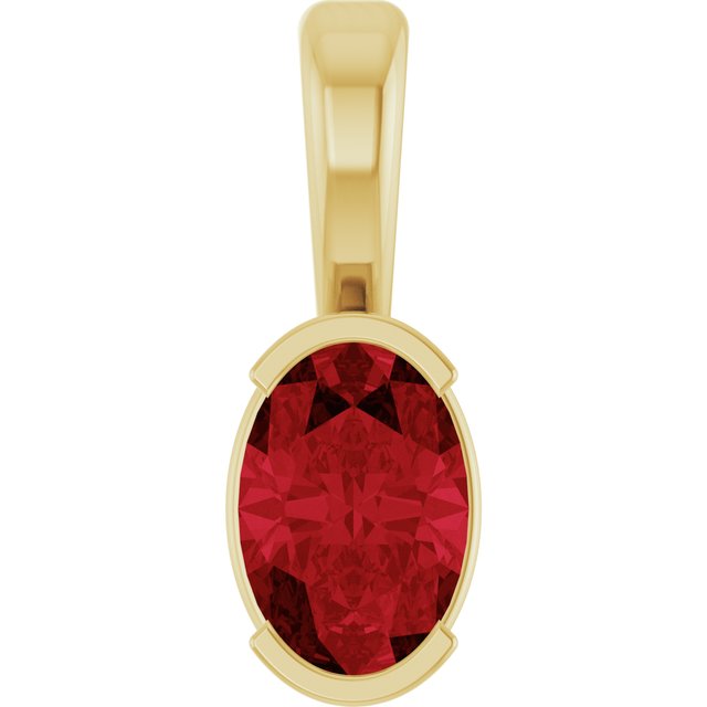 Lab-grown Diamond Pendant in 14K Rose Gold