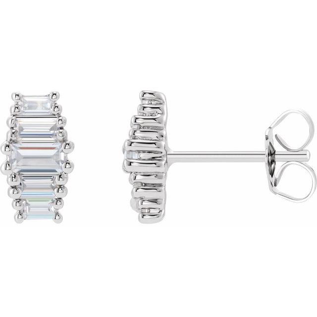 1.2Ct Lab-grown Diamond Earrings in 14K Yellow Gold