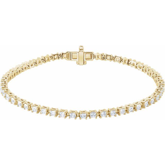 1.2Ct Lab-grown Diamond Bracelet in 14K Yellow Gold