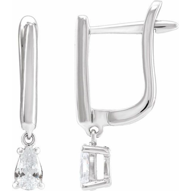 1.2Ct Lab-grown Diamond Earrings in 14K Yellow Gold