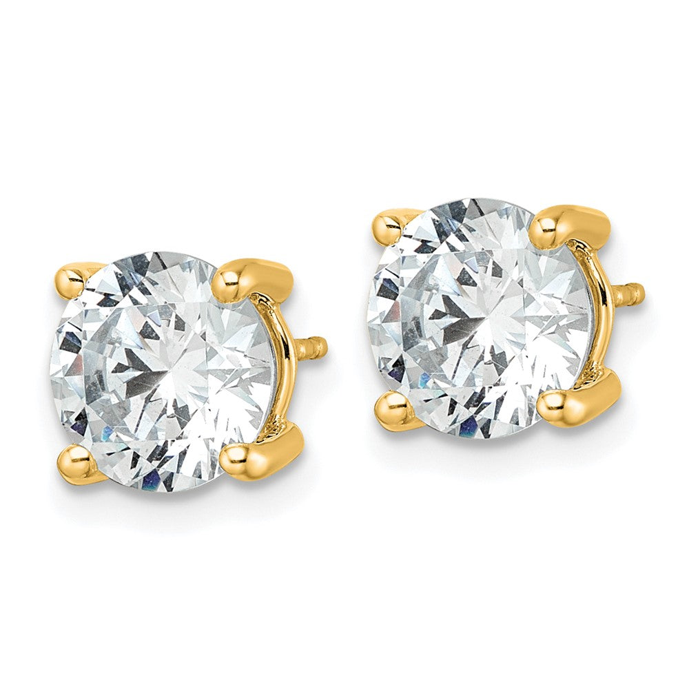 14k Gold 5 CTW Lab Grown Diamond Stud Earrings
