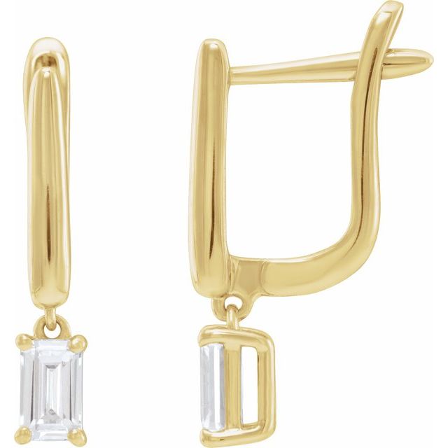 3.4Ct Lab-grown Diamond Earrings in 14K Yellow Gold