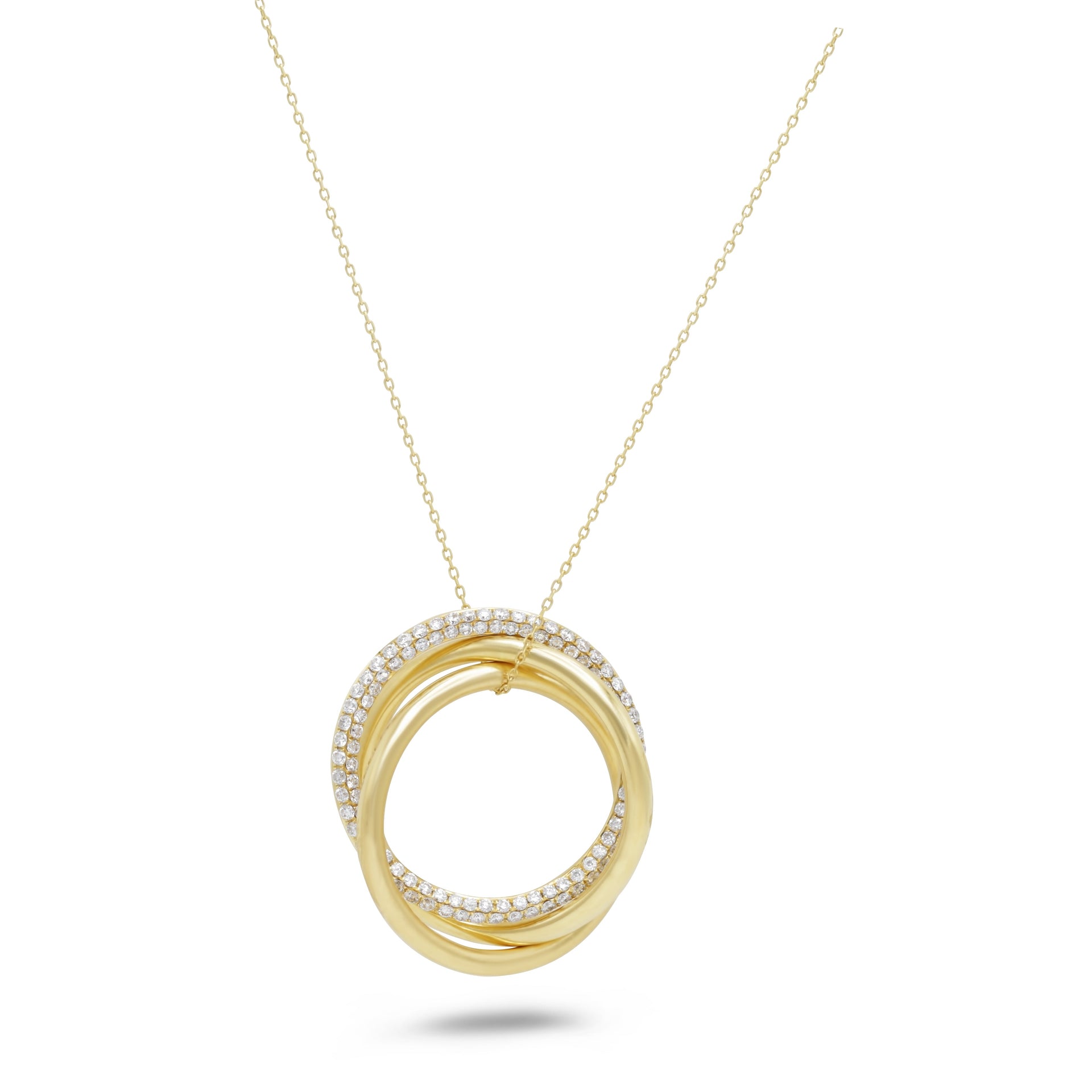 18KTYG PENDANTS 1.30CTS DIAMONDS