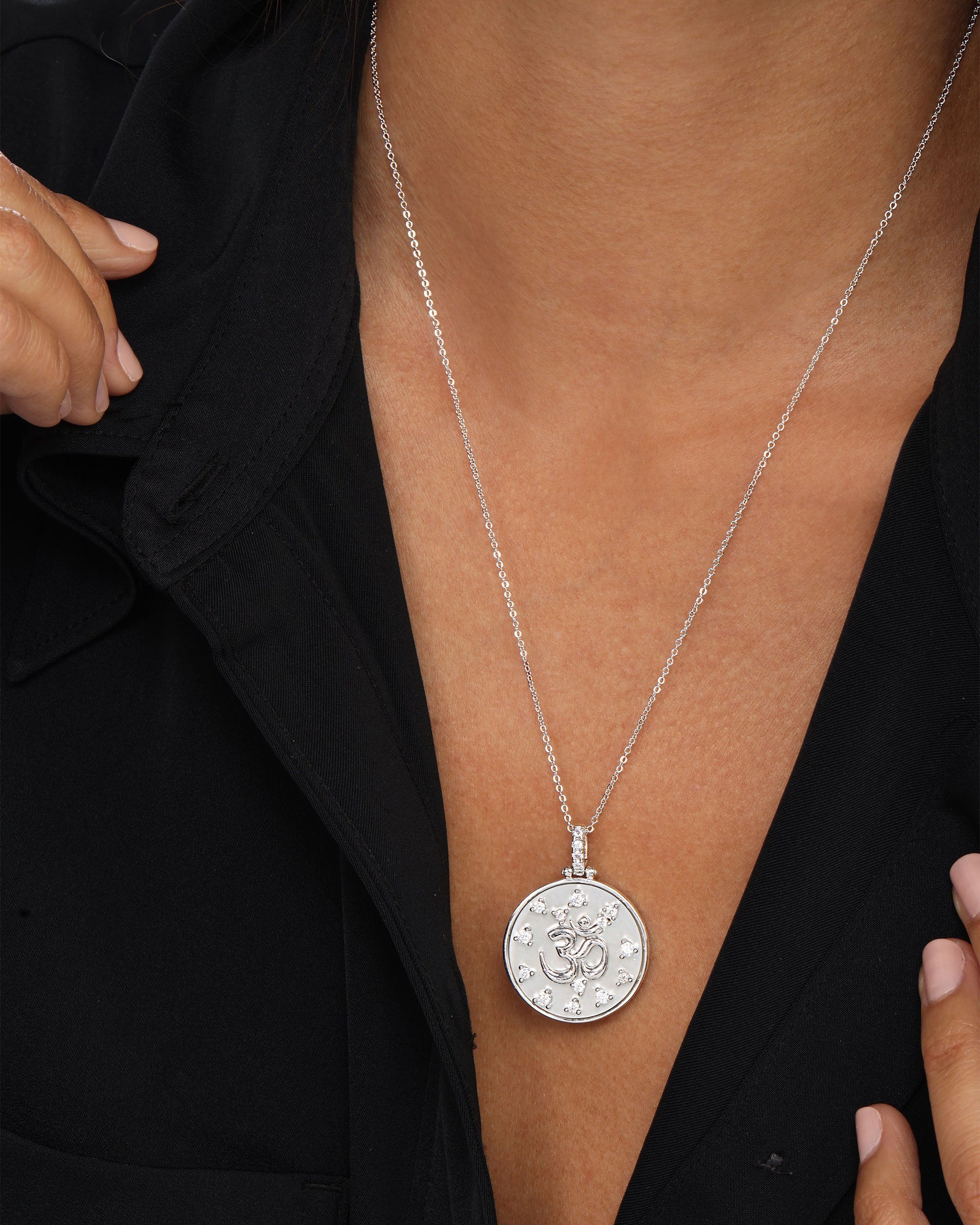 om-medallion-necklace-in-silver-and-white-diamondettes