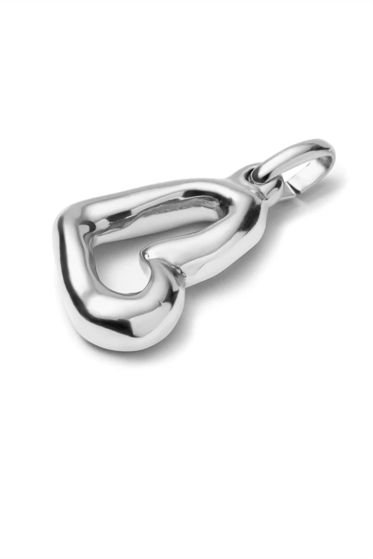 Women'ss Hazte Uno Heart Charm Pendant In Silver