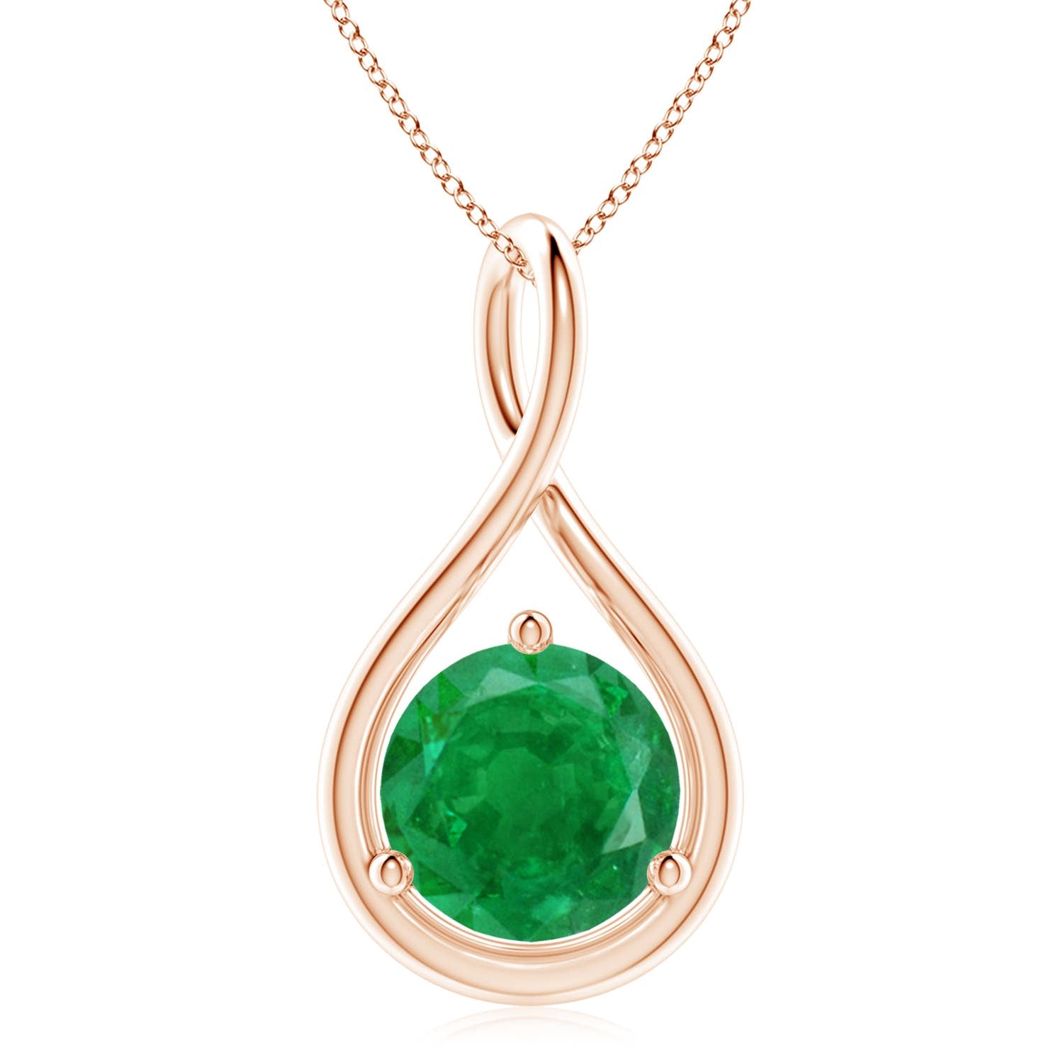 9 MM Akoya Pearl and Pear Peridot Y Necklace in 18K Yellow Gold