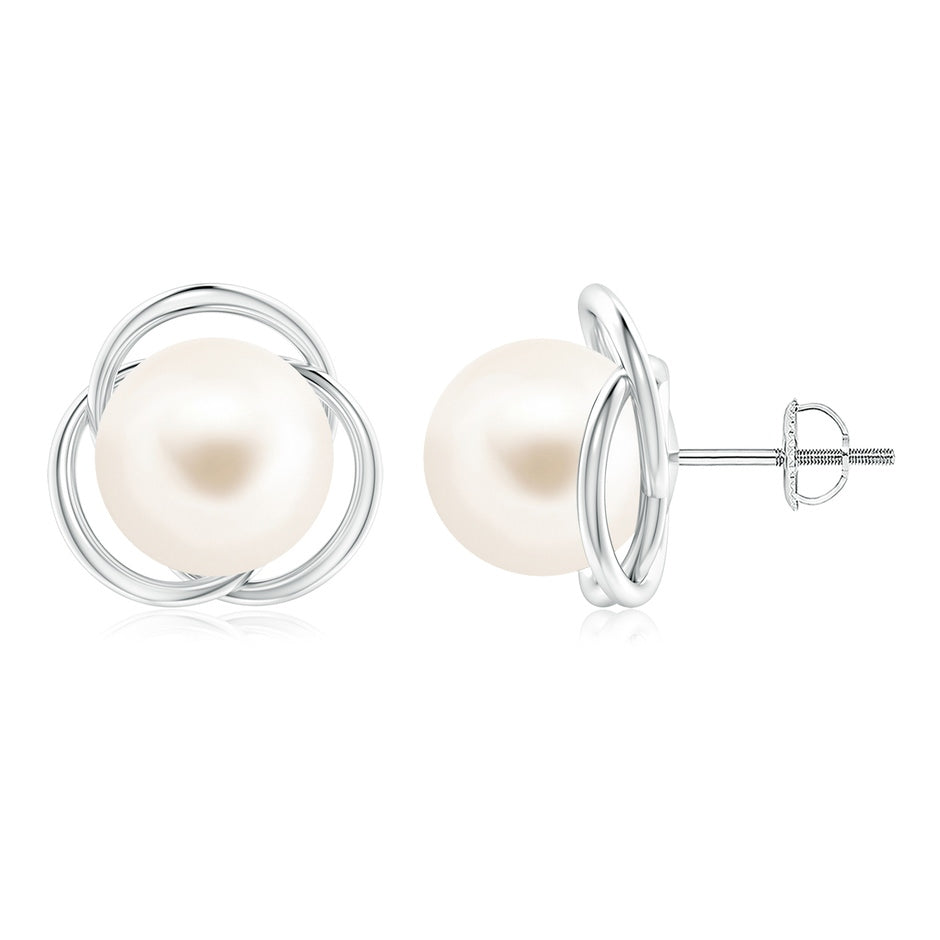 Freshwater Pearl Love Knot Studs