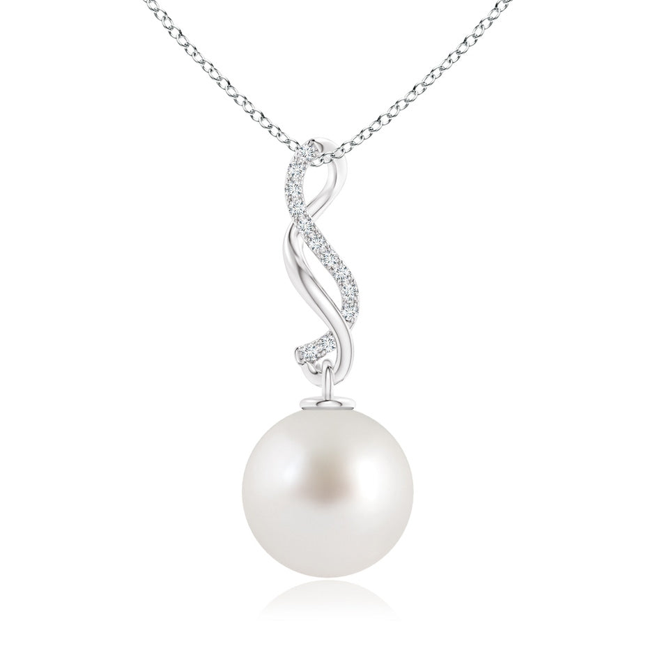 South Sea Pearl Infinity Swirl Pendant
