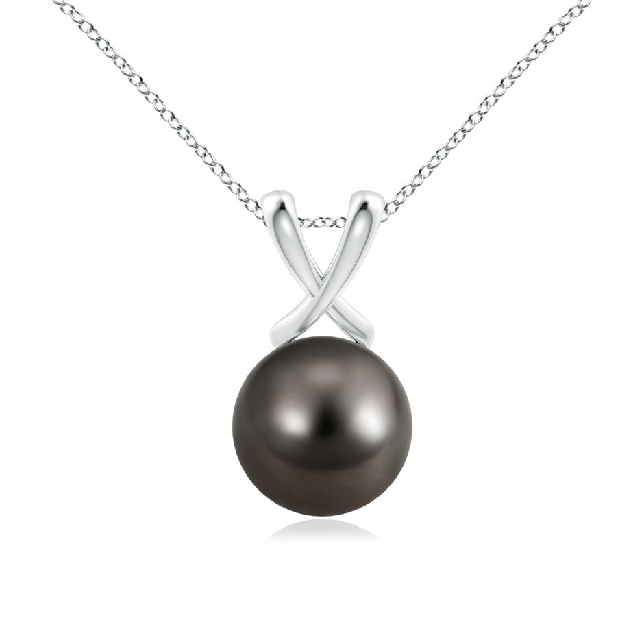 Classic Tahitian Pearl Cross V-Bale Pendant