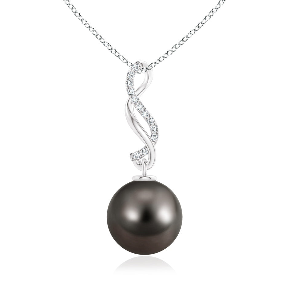 Tahitian Pearl Infinity Swirl Pendant
