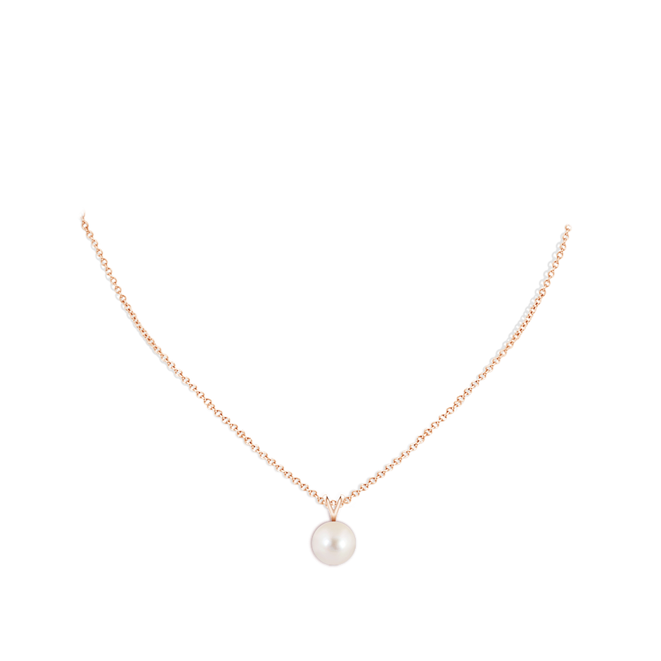 Freshwater Pearl Solitaire V-Bale Pendant