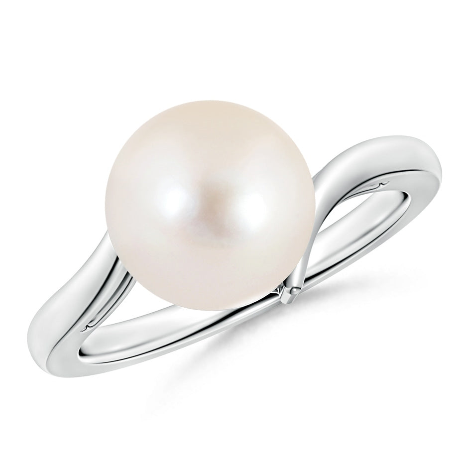 Solitaire Freshwater Pearl Bypass Ring