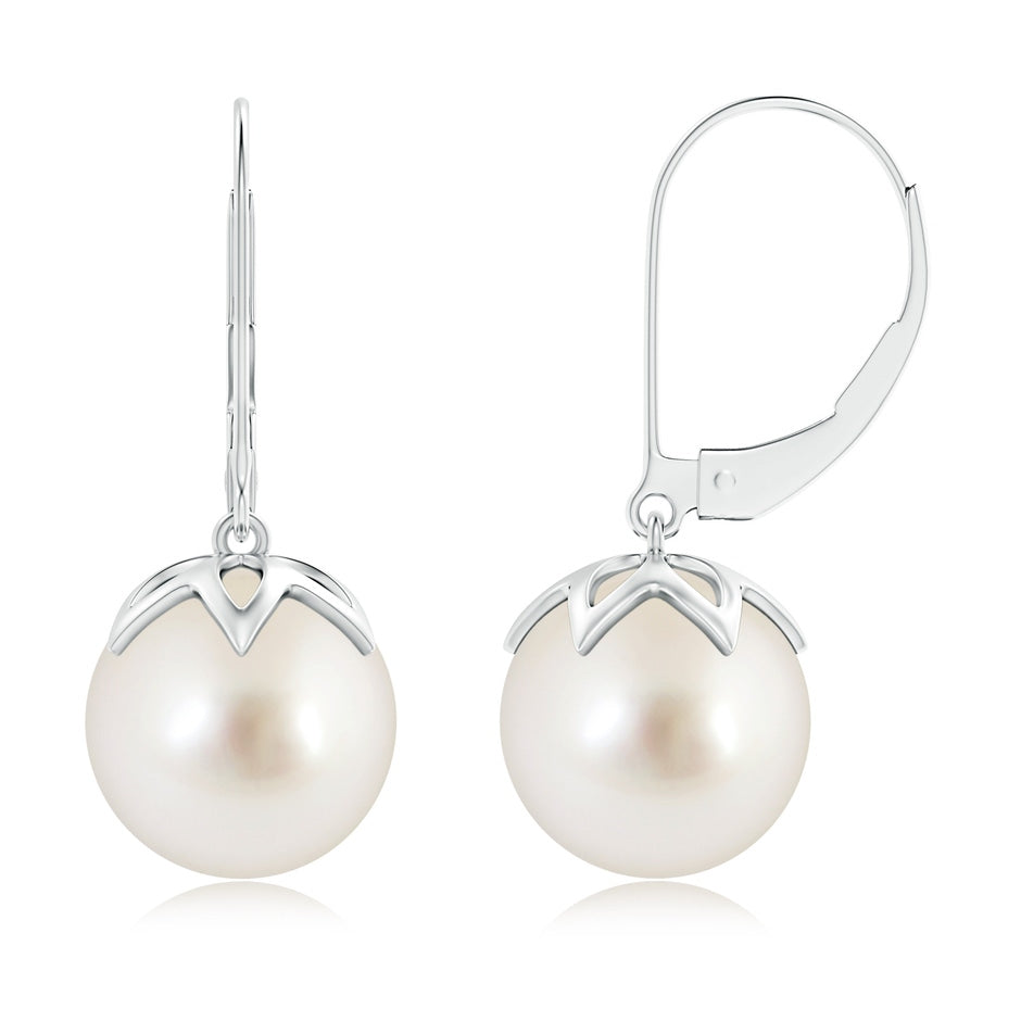South Sea Pearl Leverback Drop Earrings
